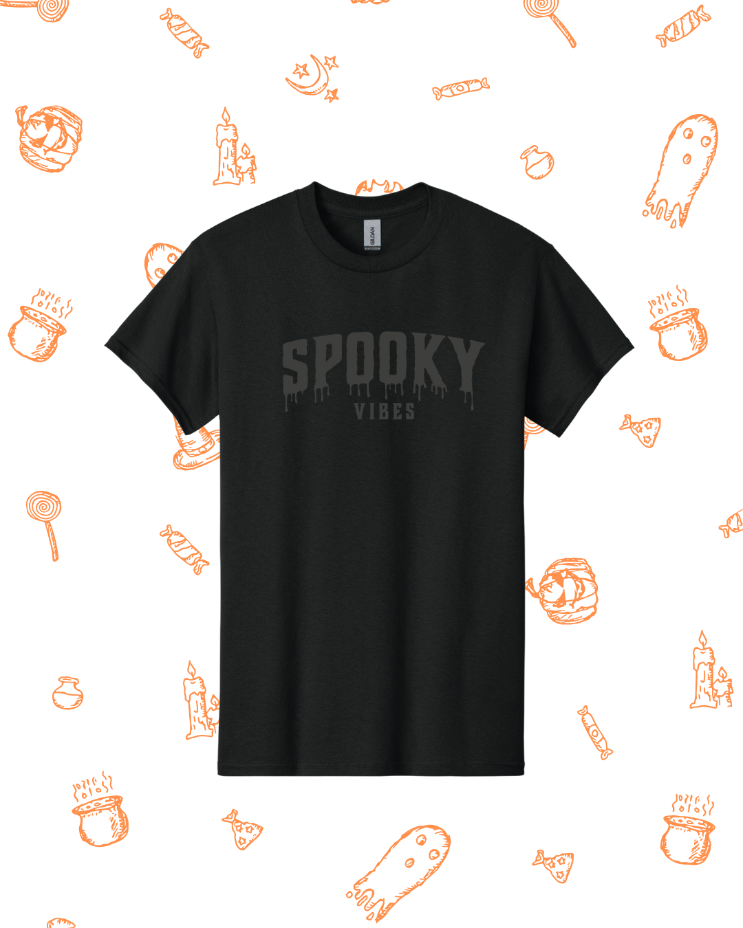 Spooky Vibes Puff Print T-Shirt