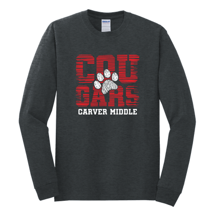 Distressed Carver Cougar Long Sleeve