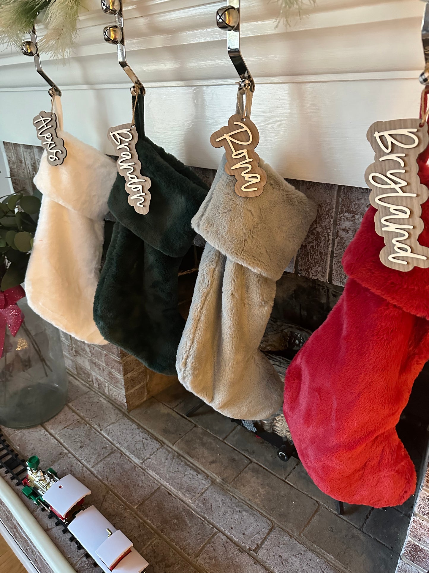 Wooden Stocking Tags