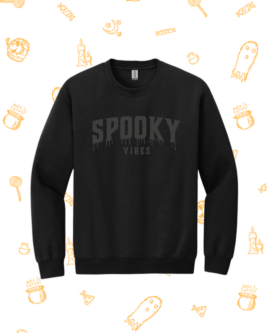 Spooky Vibes Puff Print Sweatshirt Youth