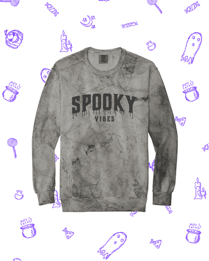 Spooky Vibes Puff Print Sweatshirt Adult